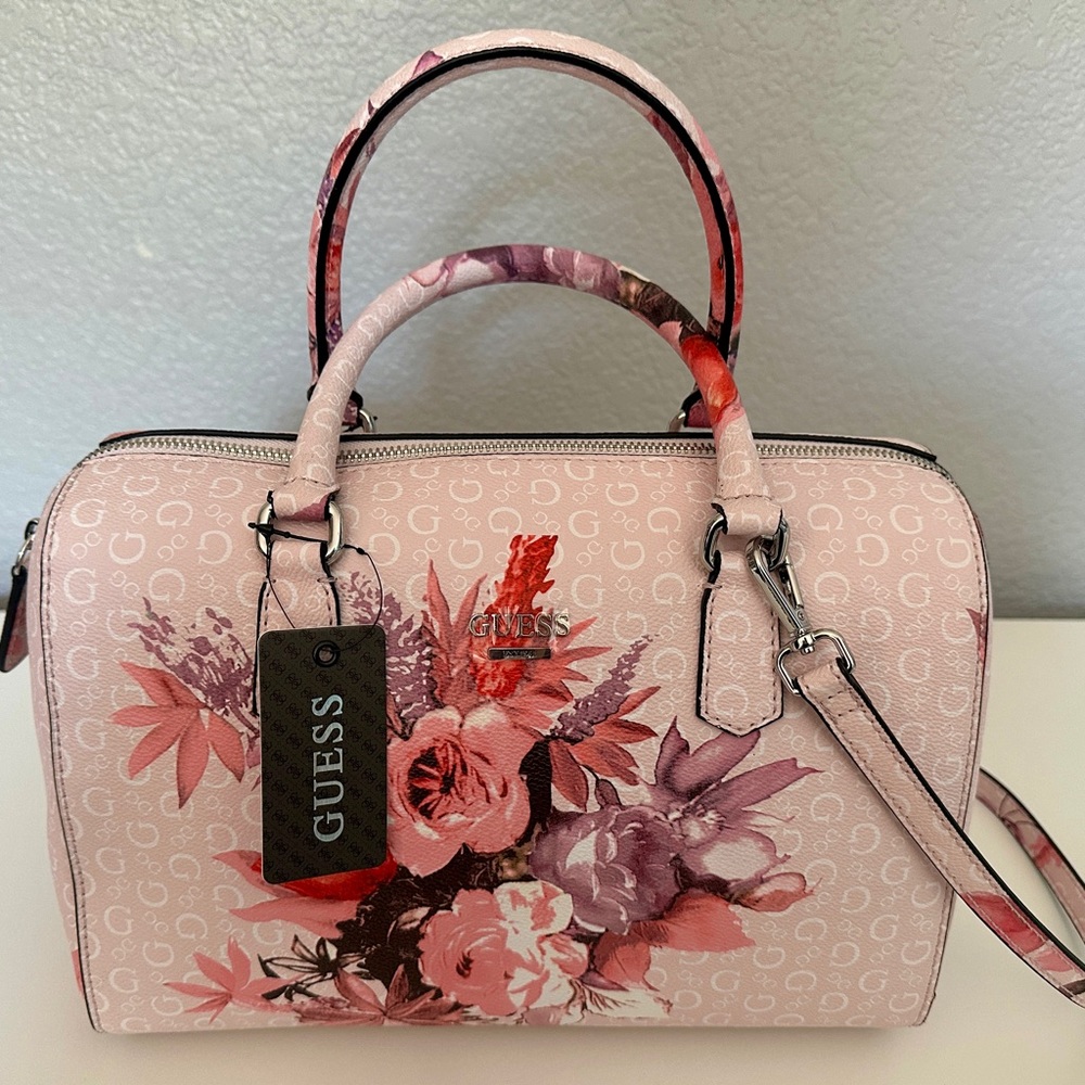 GUESS Ashville Blush Pink satchel bag purse (new, never been used)
